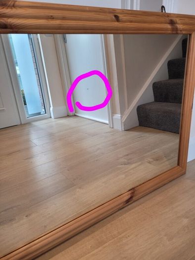 Large Solid Pine Wooden-framed Wall Mirror
