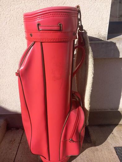 A selection of golf bags