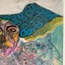 Original Abstract Painting abstract portrait contemporary portrait Image 9