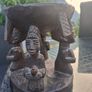 Stunning Vintage African Tribal Hand-carved Hardwood Ebony Divination Bowl Image 3