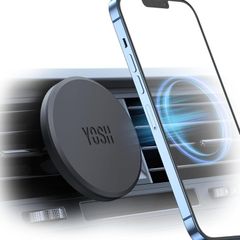 MagSafe Car Mount, Magnetic Phone Holder for Car Vent, [1s Installation & Full Rubber Protection], N55 Magnets for iPhone 17/16/15/14/13/12, Fits MagSafe Cases, No Metal Plate Needed