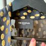 The Kooples Black and Gold Metallic Polka Dot Pussy-Bow Blouse Image 6