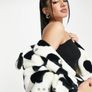 Miss Selfridge Faux Fur Jacket Image 3