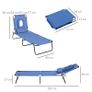 Adjustable Sun Lounger W/Pillow (FREE POSTAGE) Image 4