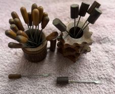 Vintage Fondue /Cocktail Stick Sets