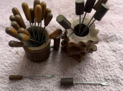 Vintage Fondue /Cocktail Stick Sets