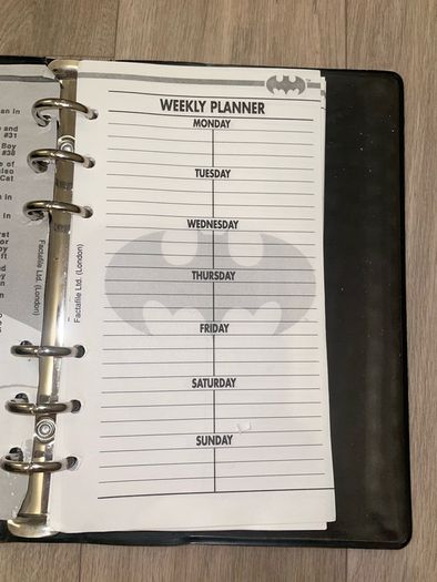Vintage Batman organiser