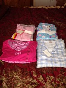 For sale 4 sets of pjs