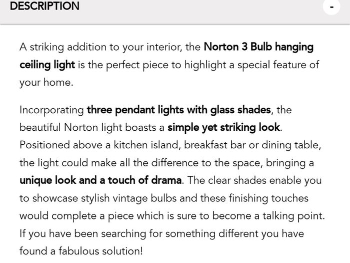 Ceiling Light Fixture (EZ Living)