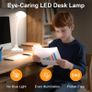 60 LED Desk Lamp with USB Charging Ports  Dimmable Table Lamp with 3 Color Temps, 5 Brightness, 4 Timers, 15W Flexible Gooseneck Light with Base, Eye-Caring Reading Light for Home Office, Bedroom Image 3