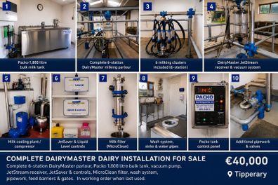 Complete Dairymaster Dairy Installation For Sale