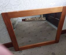 Solid pine mirror