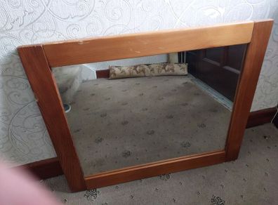 Solid pine mirror