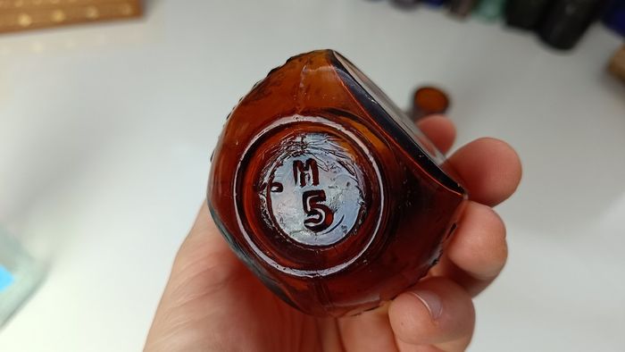 444 - Set of 2 Vintage Bovril Collectible Decorative Bottles