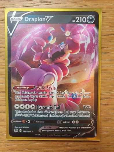 Pokemon Lost Origin Drapion V #118