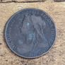 Great Britain UK 1901 One Penny Victoria Coin - free standard postage Image 2