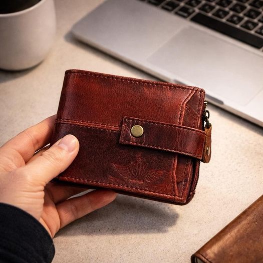 Genuine Leather Wallet Luxury Handmade RFID Secure Wallet
