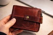 Genuine Leather Wallet Luxury Handmade RFID Secure Wallet