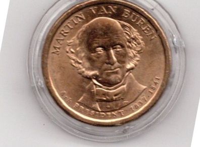 USA Martin Van Buren 1782 to 1862 Presidential Dollar Mint in protective Capsule Issued in 2008
