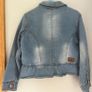 Charanga kids girls denim jacket with ruffles Sz 3-4 EUC Image 2