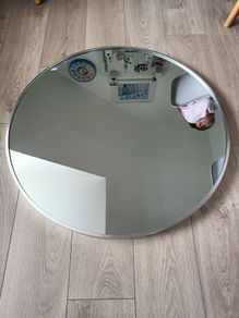 Mirror silver rounded