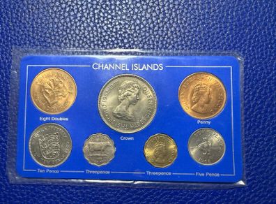 Vintage Channel Islands Guernsey  Coin Set