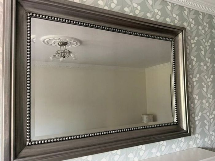 Silver Pewter Mirror