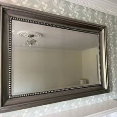 Silver Pewter Mirror
