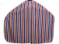 main image for ad Professional Hairdressing Cape Barbers Gown Hair Cutting Apron - WHITE / RED / BLUE stripes