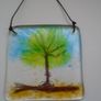 Glass Tree of Life suncatcher, Home decor, Ornament Image 4