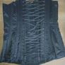 Corset black satin, steel boned, metal clasps Image 2
