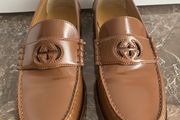 GUCCI Loafers. Camel. New.  IT size: 40.5. Mint conditions.