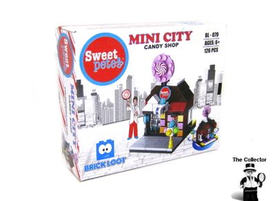 Custom Lego Brick Loot Exclusive Custom Candy Shop 126 pcs Exclusive RARE AND HARD TO FIND