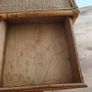 Wicker 70s bedside tables x2 Image 3