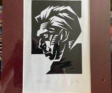 Samuel Beckett - Mounted art print
