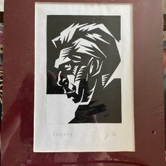 Samuel Beckett - Mounted art print