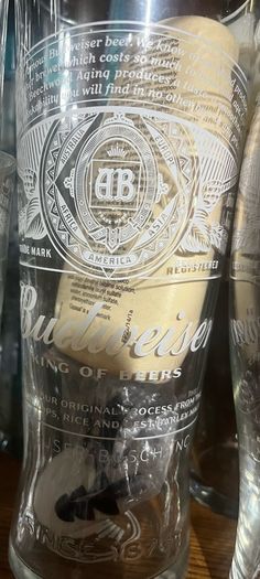 Pint glasses beer