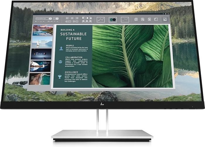 HP E24u G4 - E-Series - LED monitor - 24" (23.8" viewable) - 1920 x 1080 Full HD (1080p) @ 60 Hz - IPS - 5 ms - HDMI, DisplayPort, USB-C - sparkling black