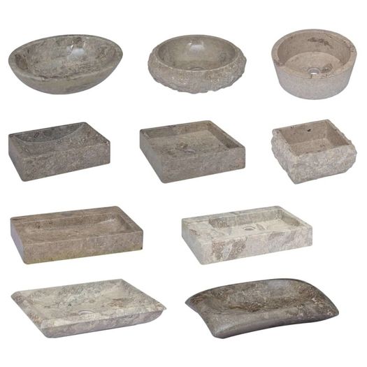 Sink Grey 50x35x10 cm Marble