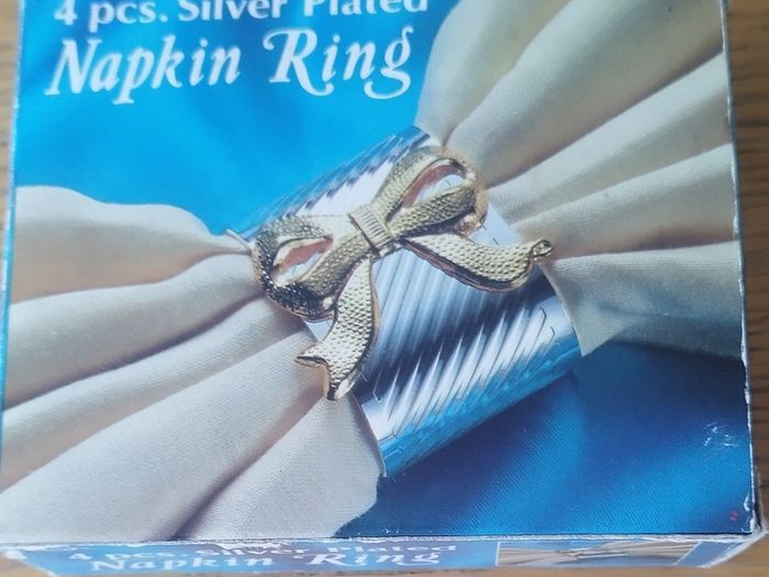 Silver plated napkin rings