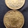 Gold coin 20 Swiss Francs Image 3