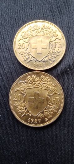 Gold coin 20 Swiss Francs
