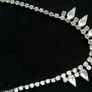 Vintage  Silver Tone Austrian Crystal Diamante Necklace Choker Image 5