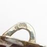 925 Vintage Sterling Silver & Natural Baltic Amber Signed Pendant Image 5
