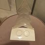 Cream metal christmas candle holder Image 3