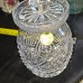 Beautiful Crystal Preserve Jam or Honey Jar with Lid, Postage Available Image 2