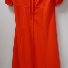 Lovely maxi red vintage dress 70's ruffle sleeves
