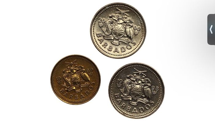 Barbados - 5 cents 1989, 1998, 2000