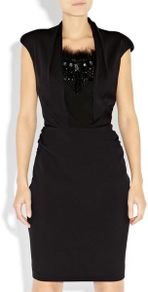 BASTYAN Christa Chunky Embellished black body con dress Sz 12 UK - Rrp 310 (New)
