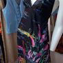 70s Vintage Neon Butterfly Halterneck Dress Image 5